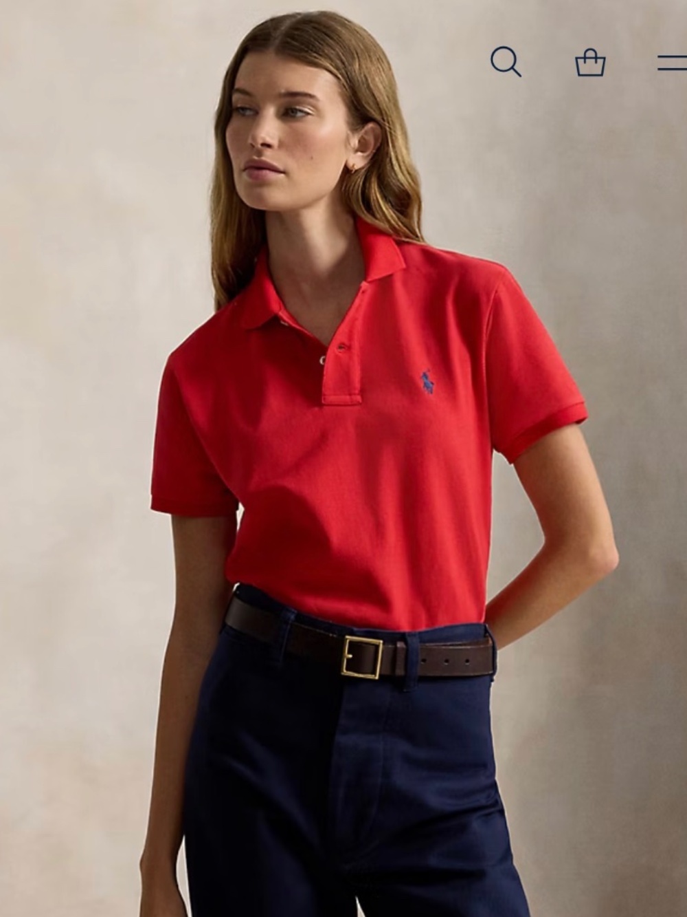 Iconic Classic Fit Mesh Polo Shirt Polo Ralph Lauren